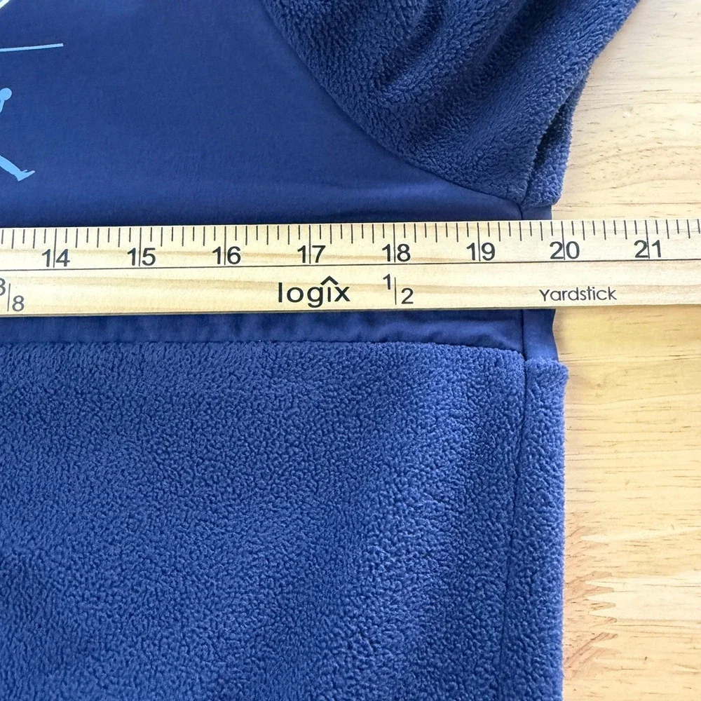 Jordan UNC Tar Heels Hoodie Men Small Quarter 1/4 Zip Fleece Pullover Navy Blue